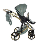 Junama Diamond Heart Collection V3 2 in 1 Ecopelle Khaki/Gold Telaio Oro Giallo