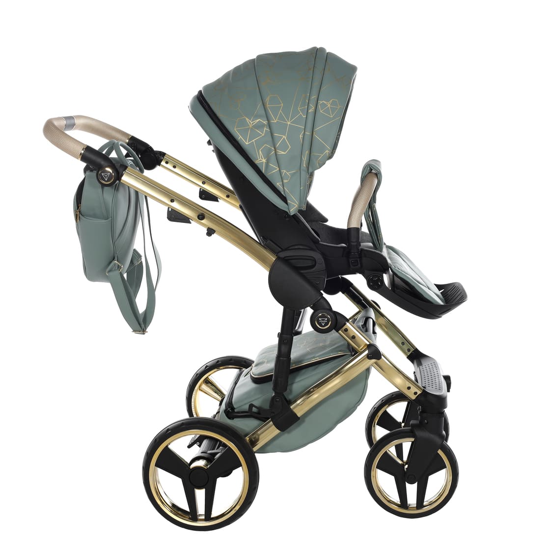 Junama Diamond Heart Collection V3 2 in 1 Ecopelle Khaki/Gold Telaio Oro Giallo