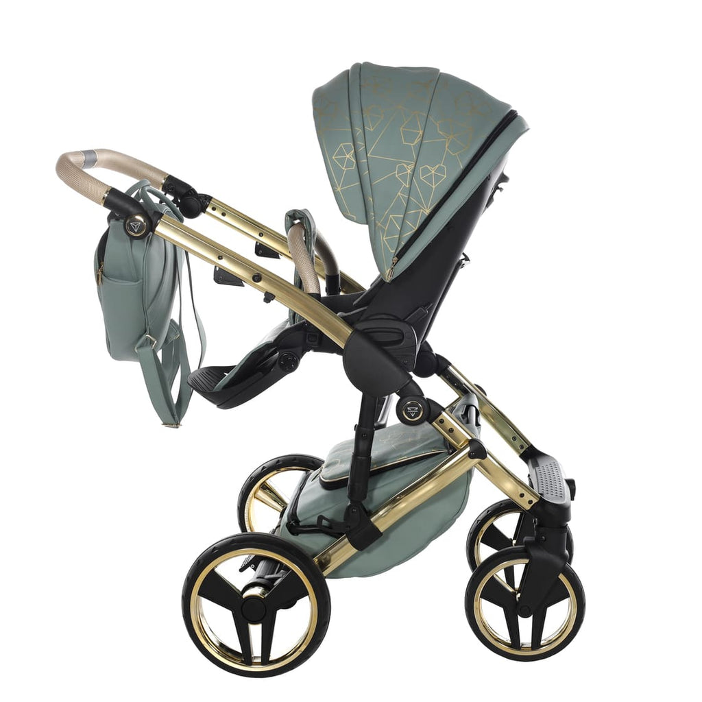 Junama Diamond Heart Collection V3 2 in 1 Ecopelle Khaki/Gold Telaio Oro Giallo