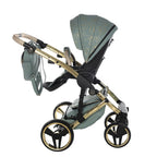Junama Diamond Heart Collection V3 2 in 1 Ecopelle Khaki/Gold Telaio Oro Giallo