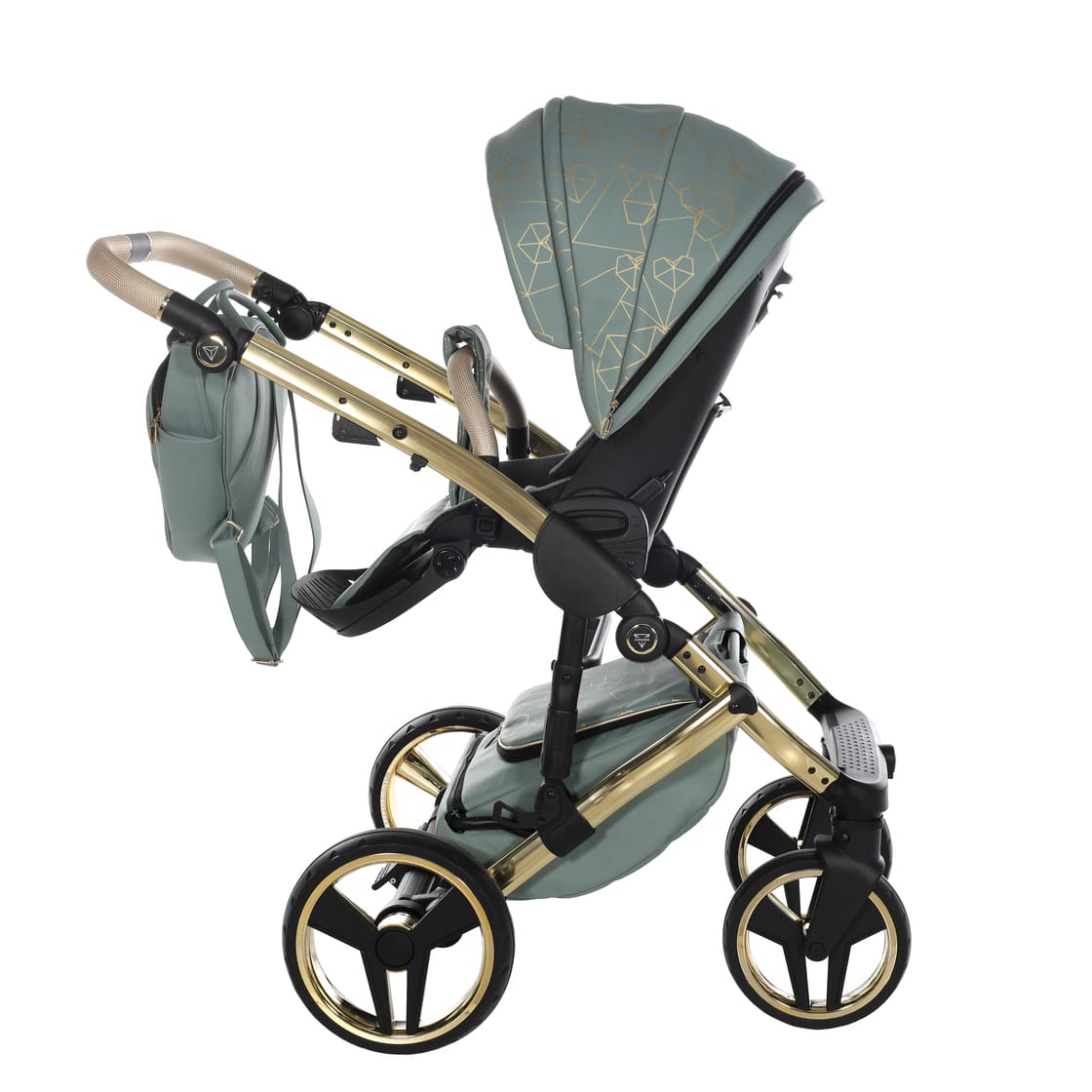 Junama Diamond Heart Collection V3 2 in 1 Ecopelle Khaki/Gold Telaio Oro Giallo