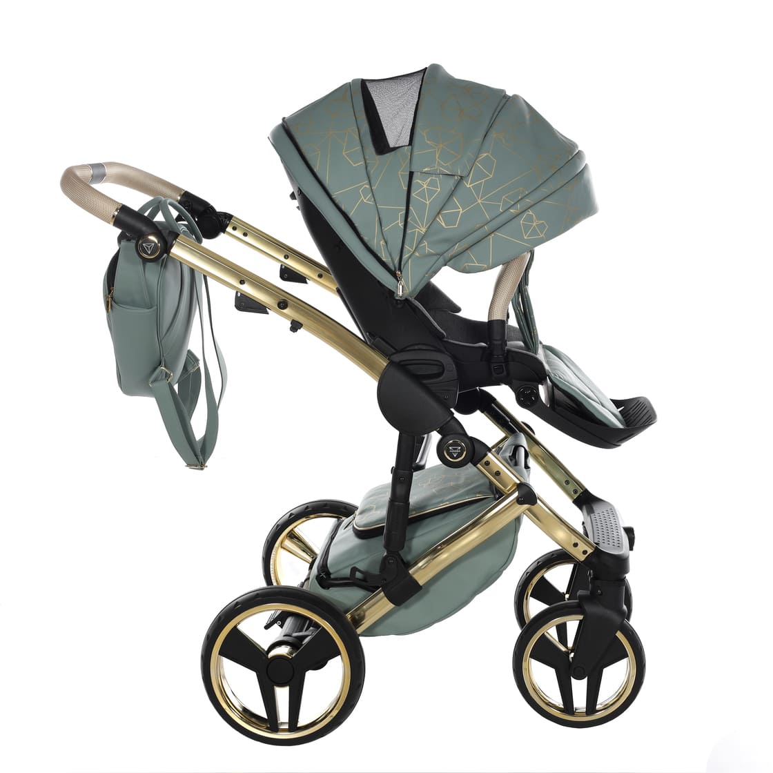 Junama Diamond Heart Collection V3 2 in 1 Ecopelle Khaki/Gold Telaio Oro Giallo