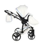 Diamond Candy V3 2 in 1 Pelle Bianco Navicella Azzurro Telaio Cromato