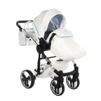 Diamond Candy V3 2 in 1 Pelle Bianco Navicella Azzurro Telaio Cromato