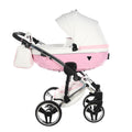 Diamond Candy V3 2 in 1 Pelle Bianco Navicella Rosa Telaio Cromato