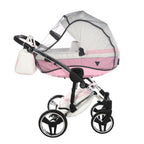 Diamond Candy V3 2 in 1 Pelle Bianco Navicella Rosa Telaio Cromato