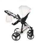Diamond Candy V3 2 in 1 Pelle Bianco Navicella Rosa Telaio Cromato