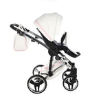 Diamond Candy V3 2 in 1 Pelle Bianco Navicella Rosa Telaio Cromato