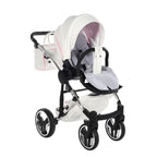 Diamond Candy V3 2 in 1 Pelle Bianco Navicella Rosa Telaio Cromato