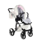 Diamond Candy V3 2 in 1 Pelle Bianco Navicella Rosa Telaio Cromato