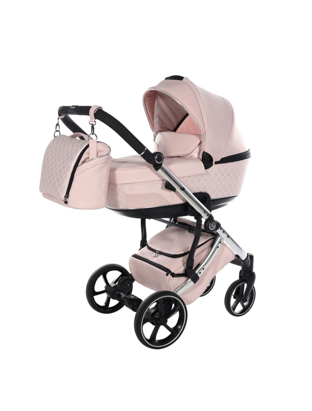 Antes Baby 2 in 1 Monogram Rosa Telaio Silver