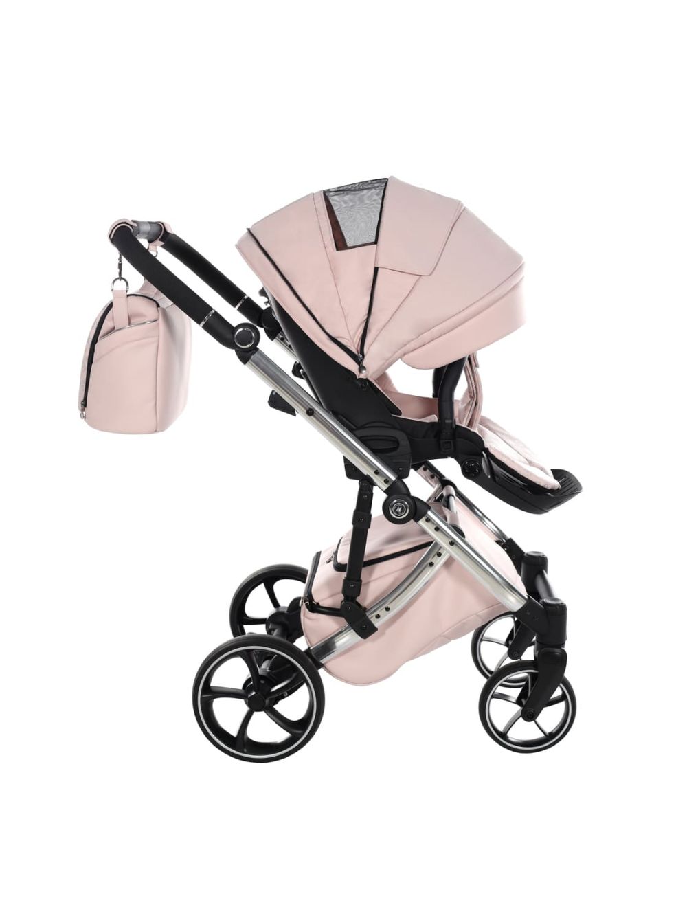 Antes Baby 2 in 1 Monogram Rosa Telaio Silver