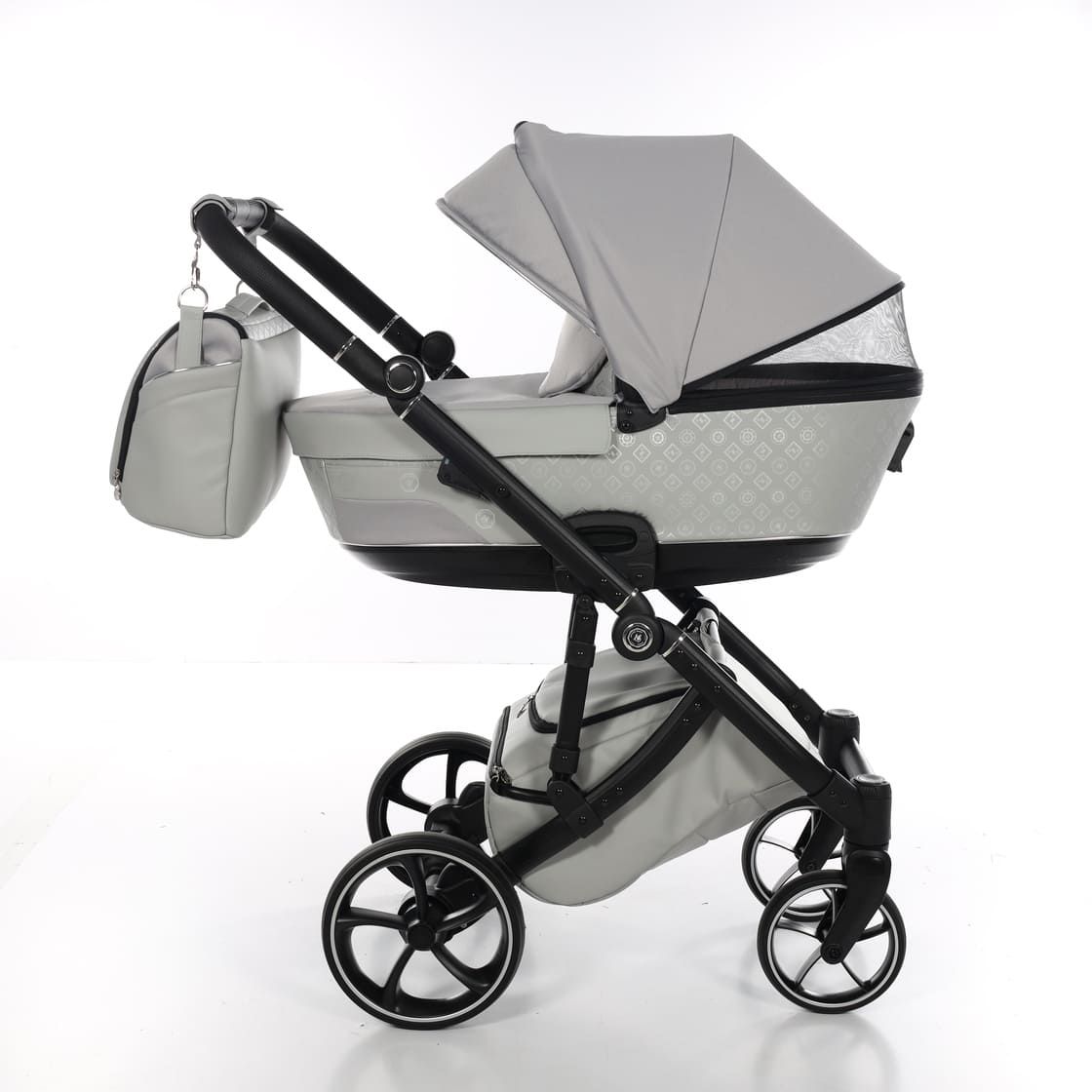 Trio Antes Baby Monogram Grigio Telaio Nero