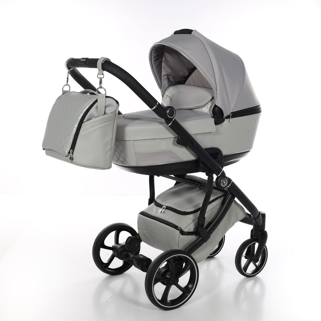 Antes Baby 2 in 1 Monogram Grigio Telaio Nero