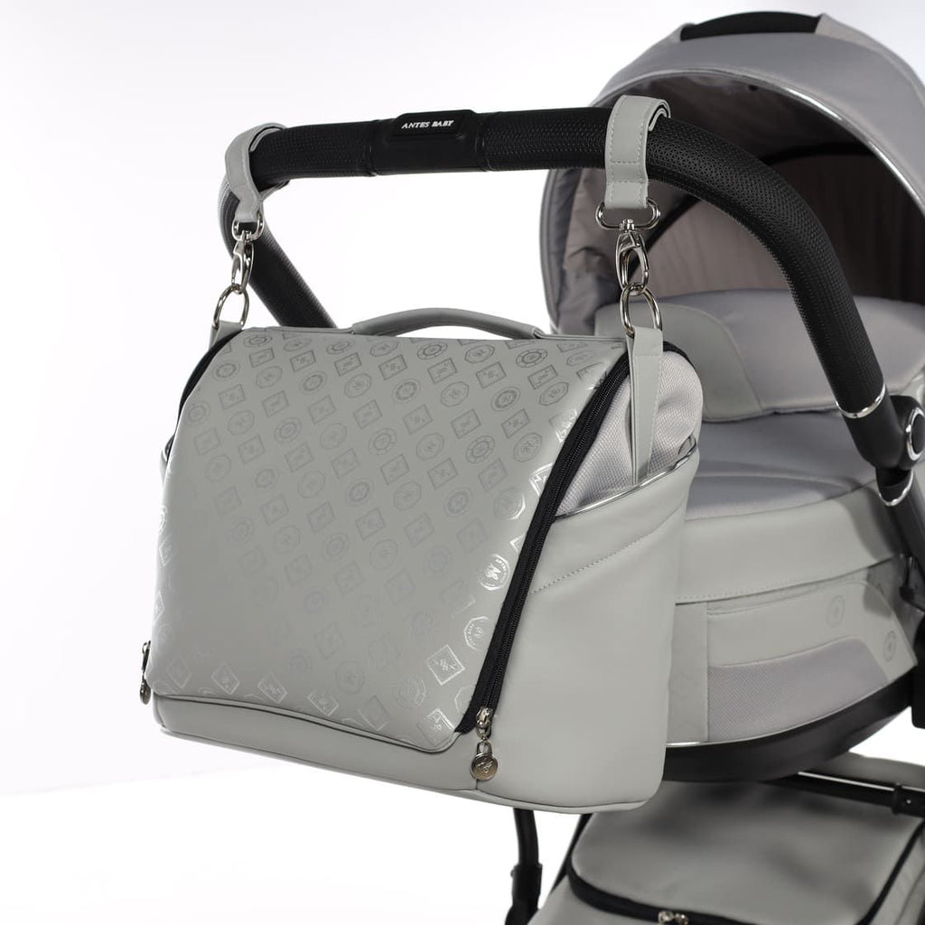 Antes Baby 2 in 1 Monogram Grigio Telaio Nero