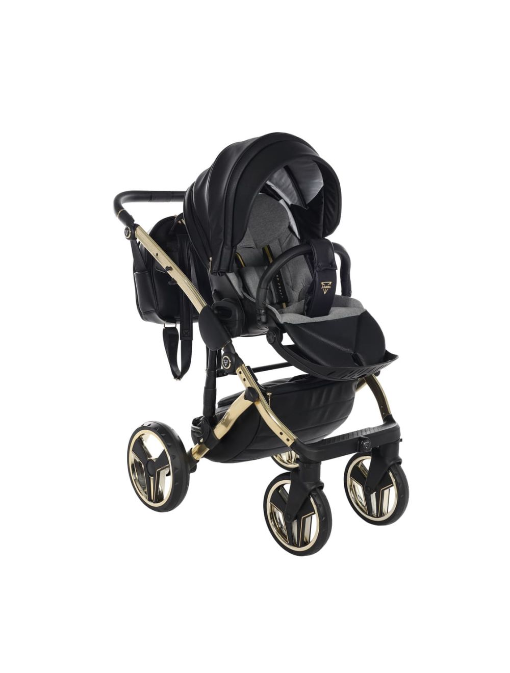 Junama Diamond Hand Craft V3 2 in 1 Black Telaio Gold