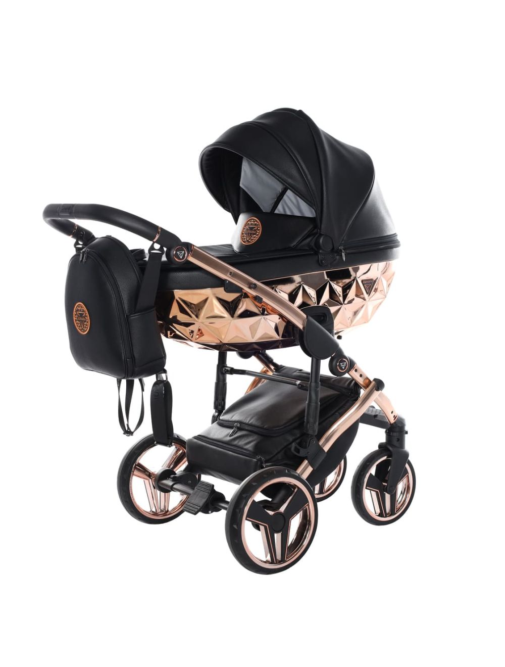 Junama Diamond Hand Craft V3 2 in 1 Black Telaio Rosegold