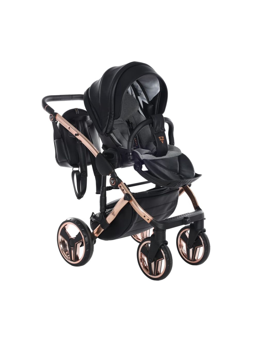 Junama Diamond Hand Craft V3 2 in 1 Black Telaio Rosegold