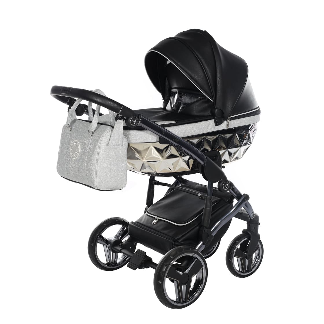 Junama Diamond Hand Craft Glitter V3 2 in 1 Nero/Silver