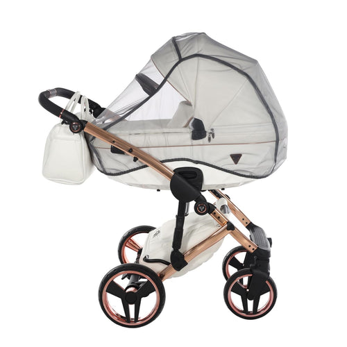 Diamond Fluo Individual V3 2 in 1 Pelle Bianco Telaio Oro Rosa