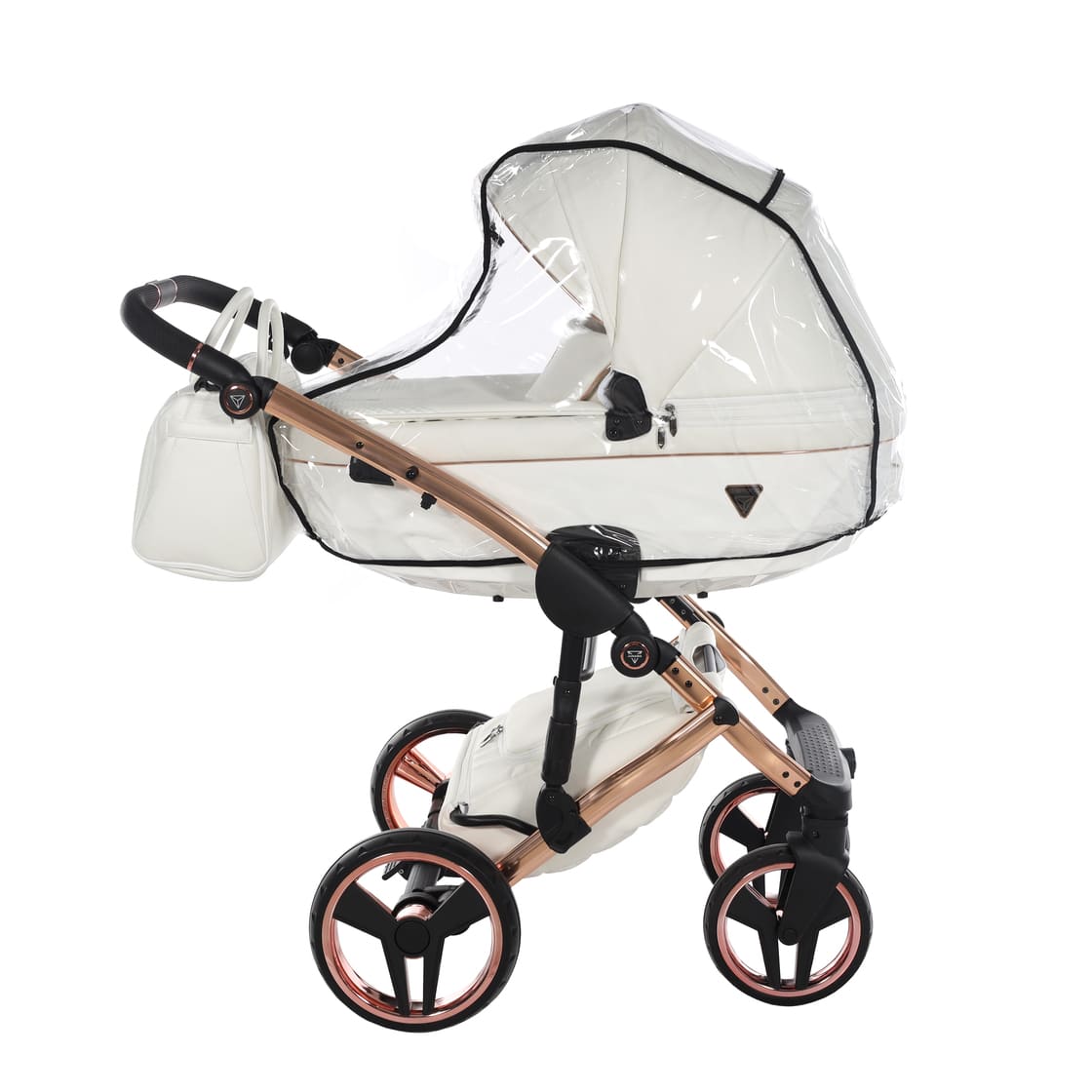 Diamond Individual V3 3 in 1 Pelle Bianco Telaio Oro Rosa