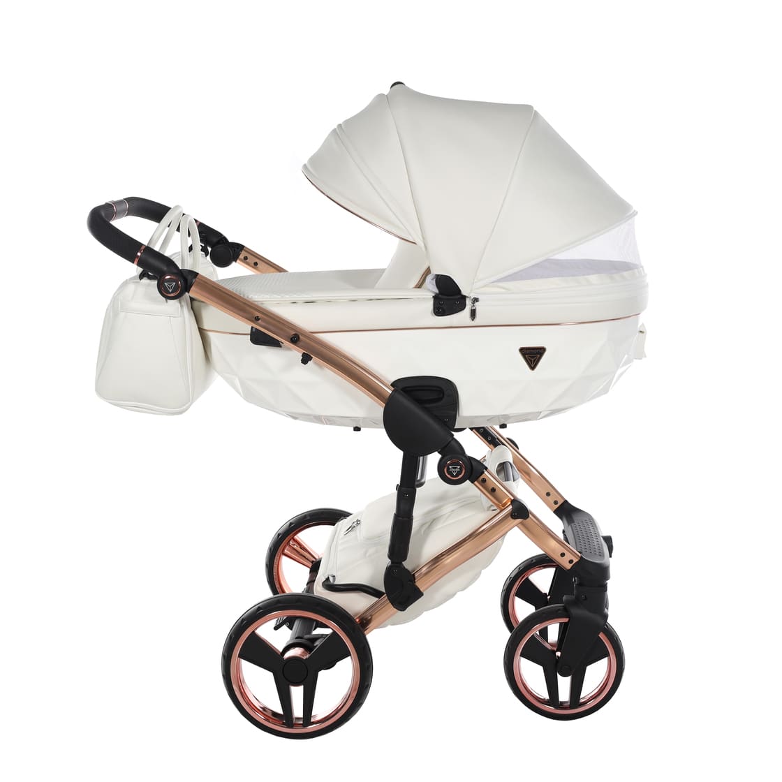 Diamond Individual V3 3 in 1 Pelle Bianco Telaio Oro Rosa