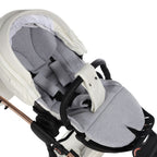 Diamond Fluo Individual V3 2 in 1 Pelle Bianco Telaio Oro Rosa