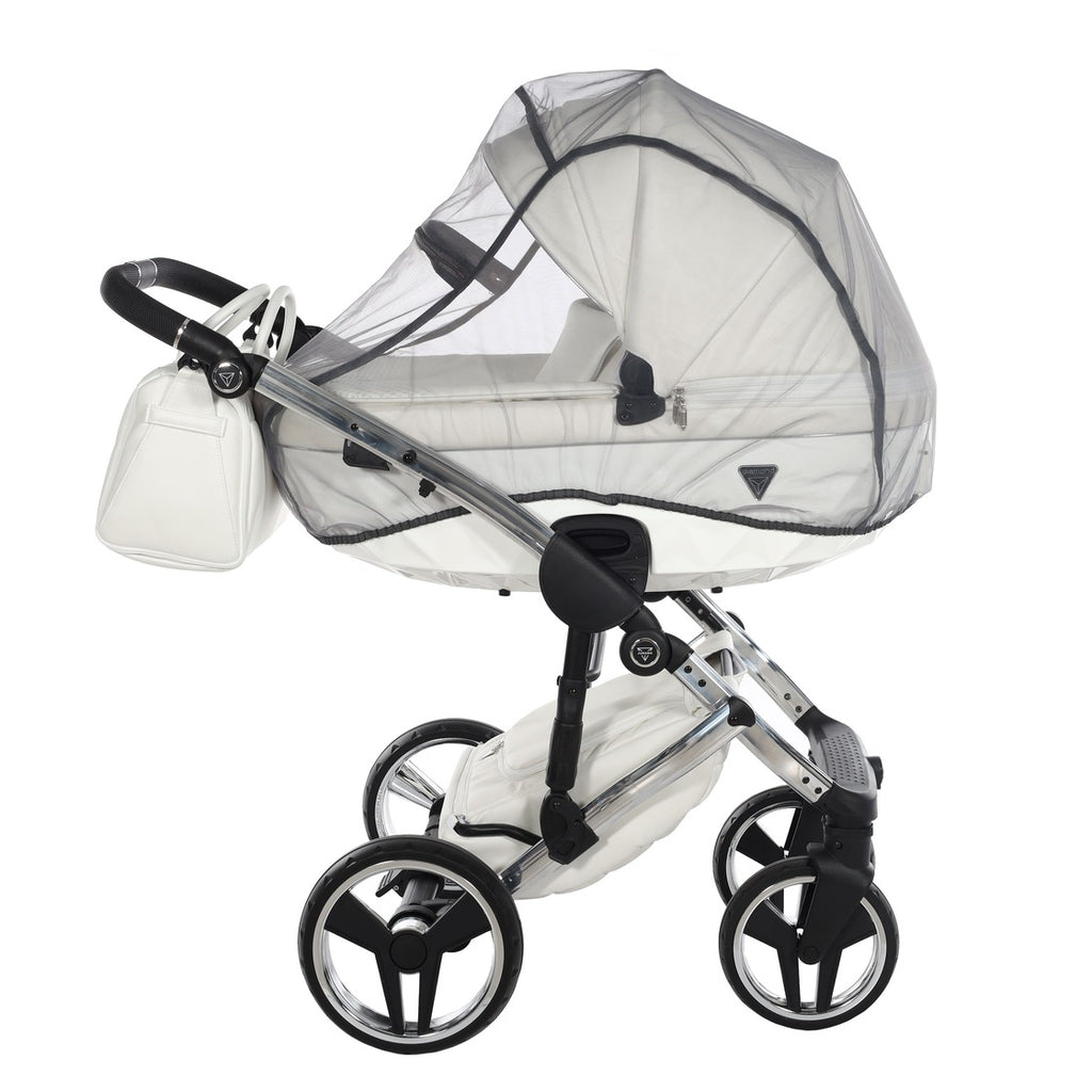 Diamond Fluo Individual V3 2 in 1 Pelle Bianco Telaio Cromato