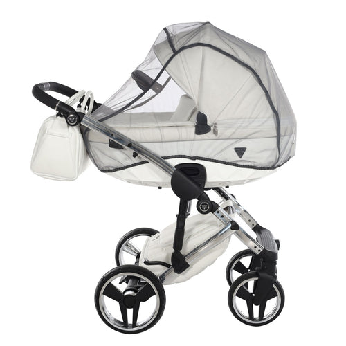 Diamond Fluo Individual V3 2 in 1 Pelle Bianco Telaio Cromato