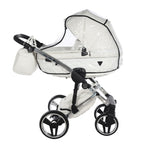 Diamond Fluo Individual V3 2 in 1 Pelle Bianco Telaio Cromato