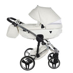 Diamond Fluo Individual V3 2 in 1 Pelle Bianco Telaio Cromato