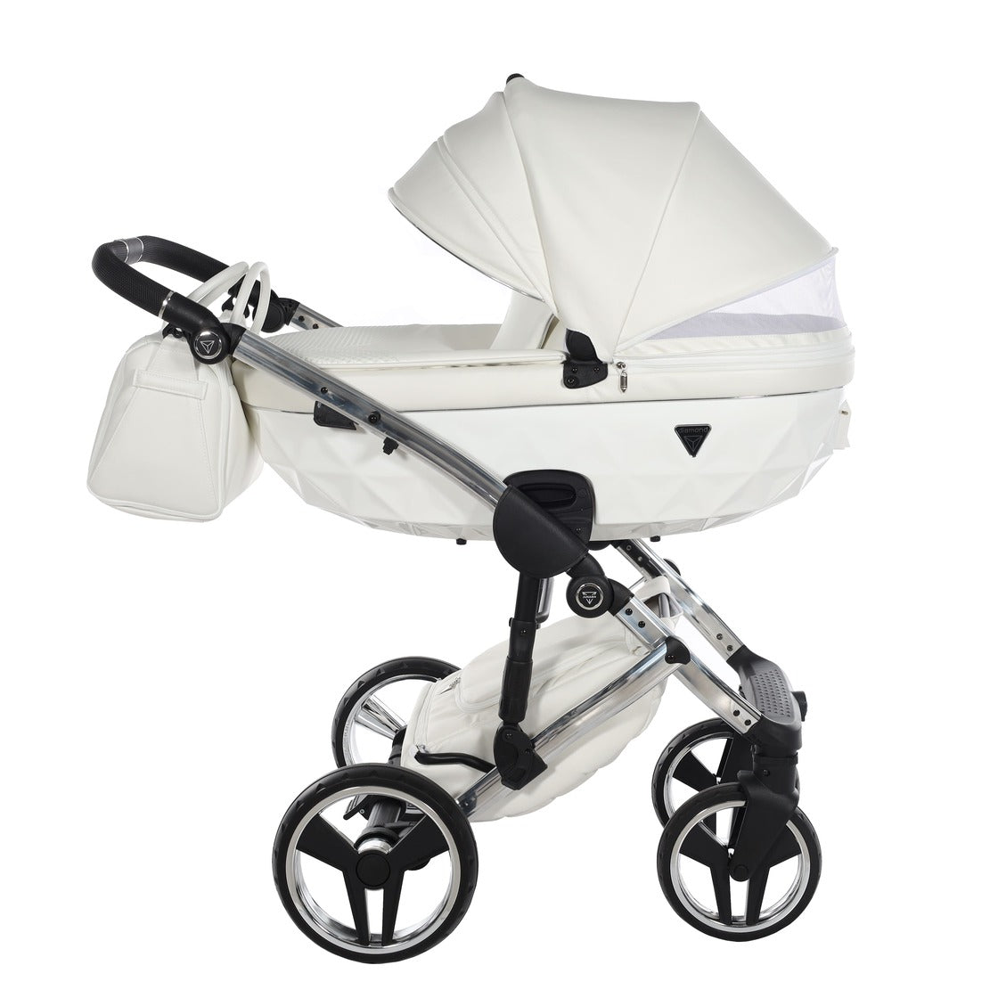 Diamond Individual V3 3 in 1 Pelle Bianco Telaio Cromato