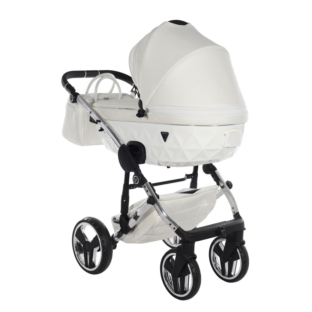 Diamond Fluo Individual V3 2 in 1 Pelle Bianco Telaio Cromato