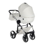 Diamond Fluo Individual V3 2 in 1 Pelle Bianco Telaio Cromato