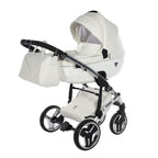 Diamond Fluo Individual V3 2 in 1 Pelle Bianco Telaio Cromato