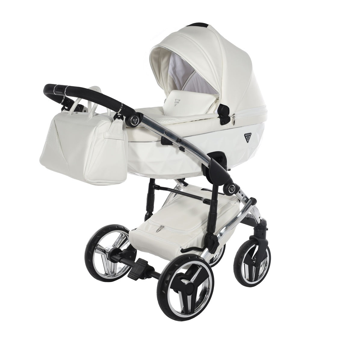 Diamond Individual V3 3 in 1 Pelle Bianco Telaio Cromato