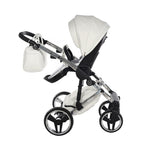 Diamond Fluo Individual V3 2 in 1 Pelle Bianco Telaio Cromato