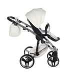 Diamond Fluo Individual V3 2 in 1 Pelle Bianco Telaio Cromato