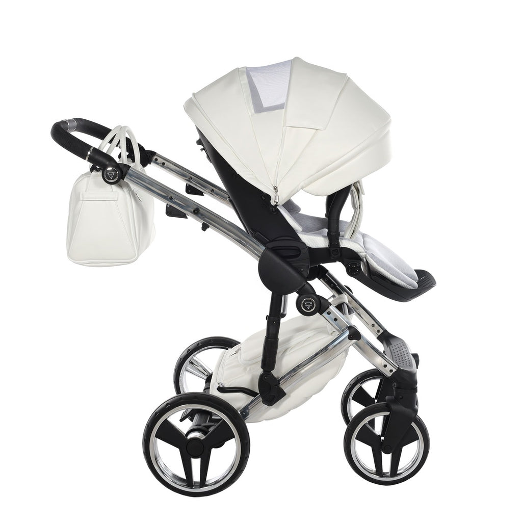 Diamond Fluo Individual V3 2 in 1 Pelle Bianco Telaio Cromato
