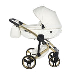 Diamond Fluo Individual V3 2 in 1 Pelle bianco telaio Oro Giallo