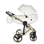 Diamond Fluo Individual V3 2 in 1 Pelle bianco telaio Oro Giallo