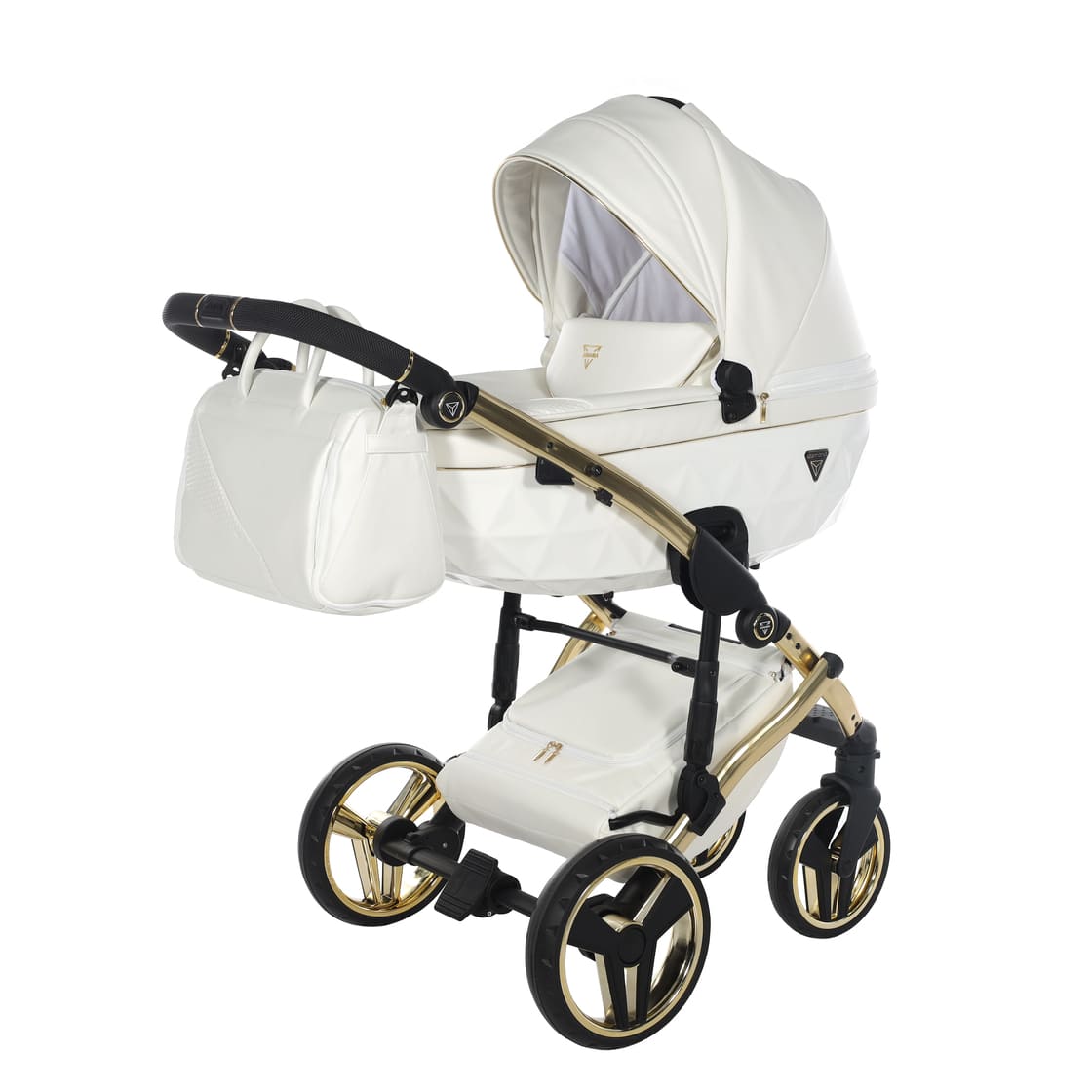 Diamond Individual V3 3 in 1 Pelle Bianco Telaio Oro