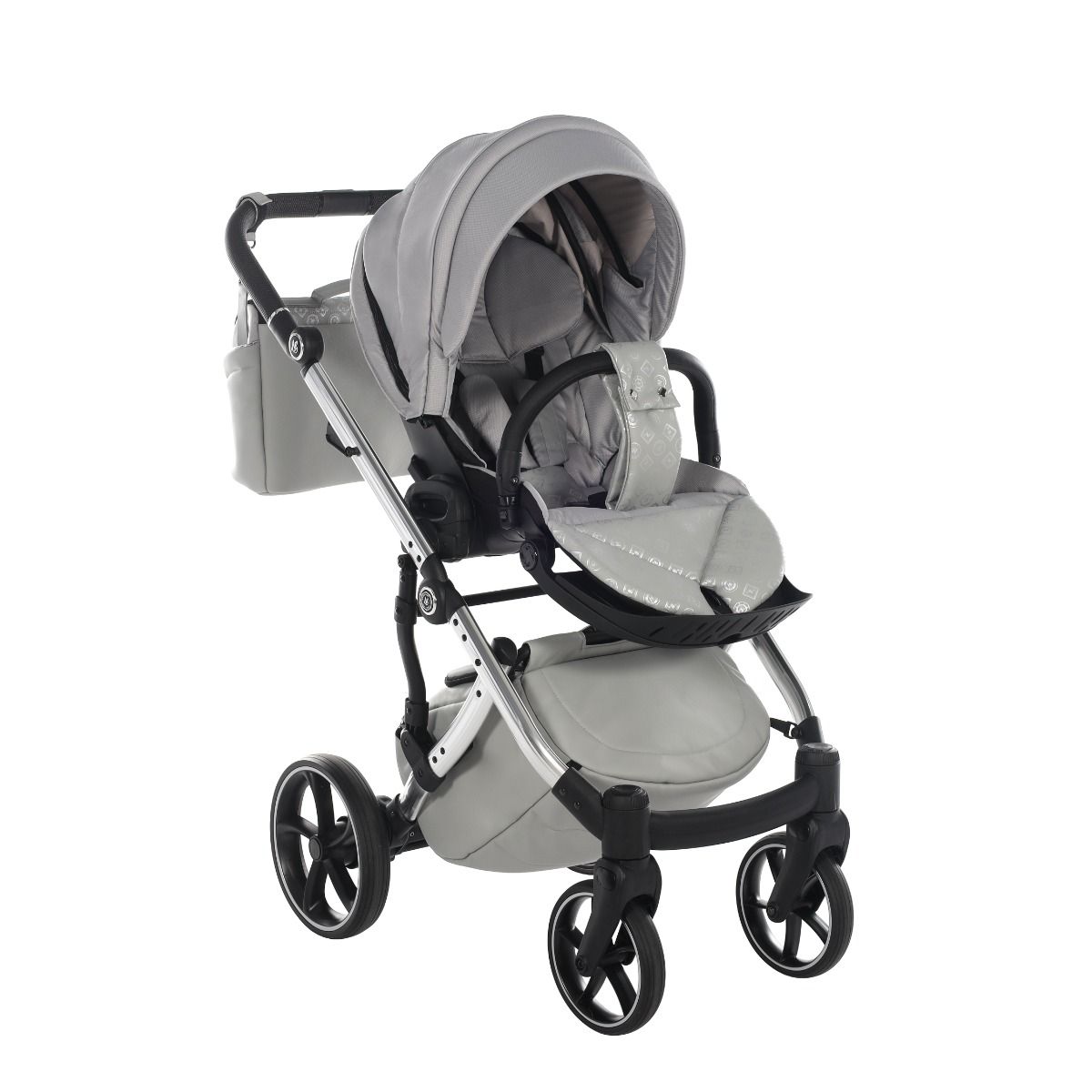 Trio Antes Baby Monogram Grigio Telaio Silver