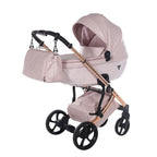 Junama Tailor 2 in 1 Ecopelle Pink/Pink Navicella Pink Telaio Rosegold