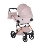 Junama Tailor 3 in 1 Ecopelle Pink/Pink Navicella Pink Telaio Rosegold