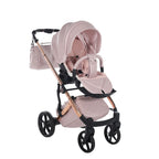 Junama Tailor 3 in 1 Ecopelle Pink/Pink Navicella Pink Telaio Rosegold