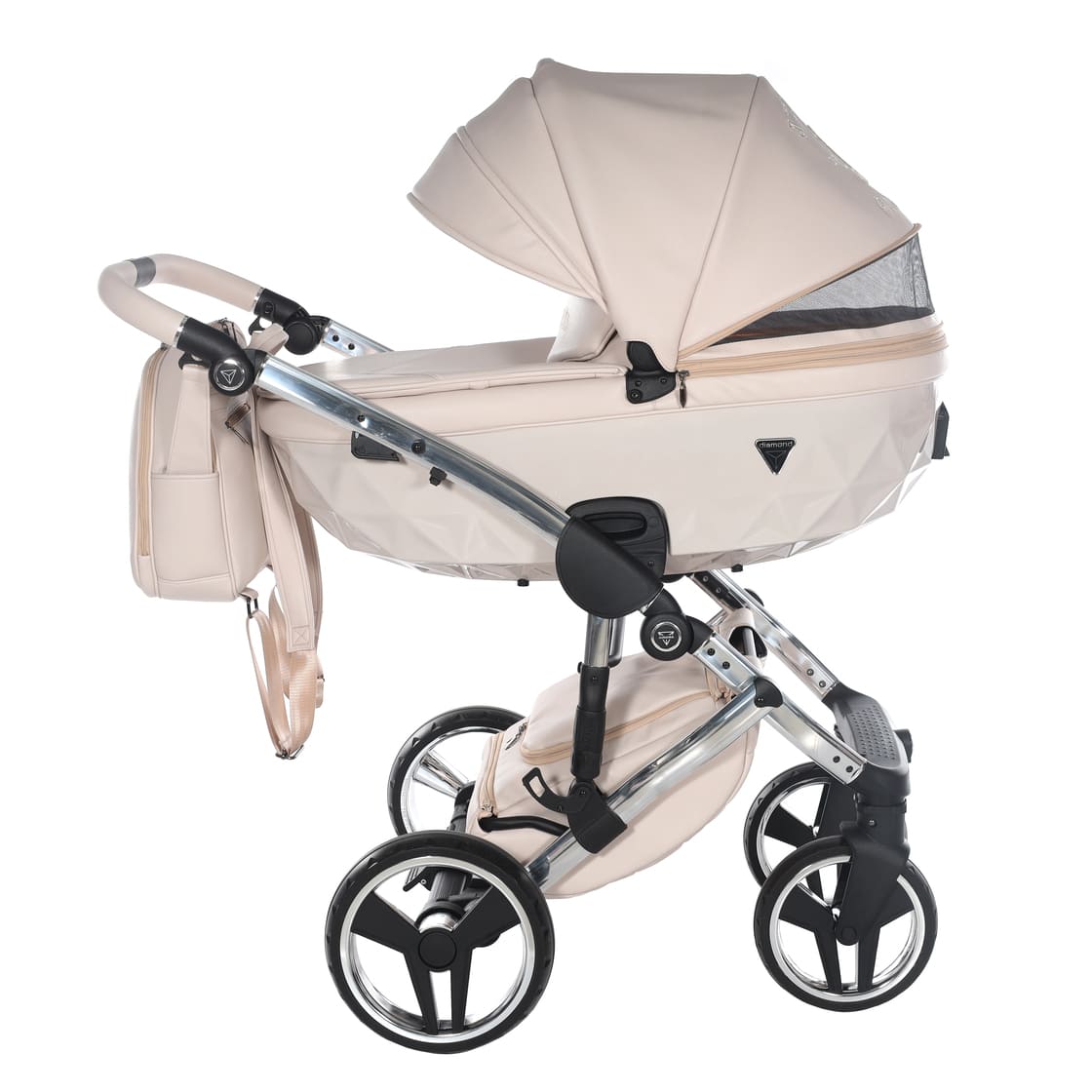Junama Diamond Teddy V3 2 in 1 Beige Telaio Silver