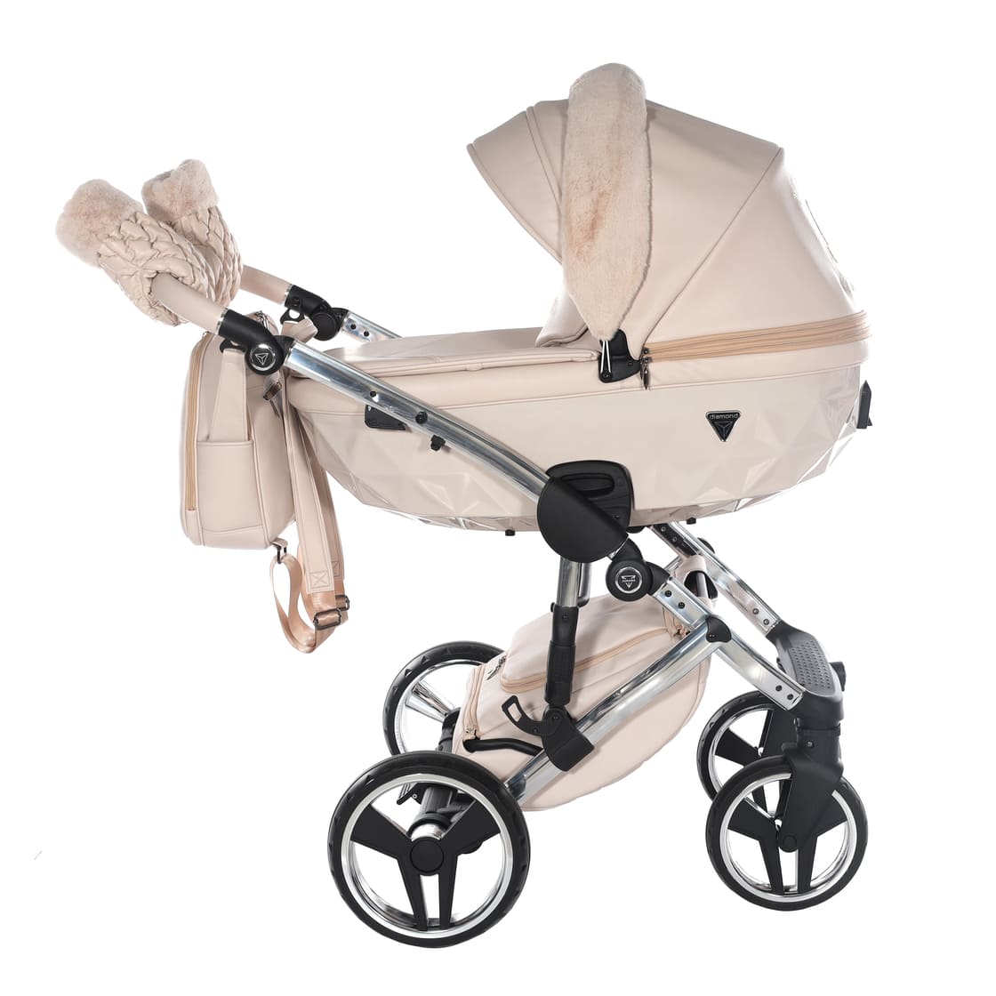 Junama Diamond Teddy V3 2 in 1 Beige Telaio Silver