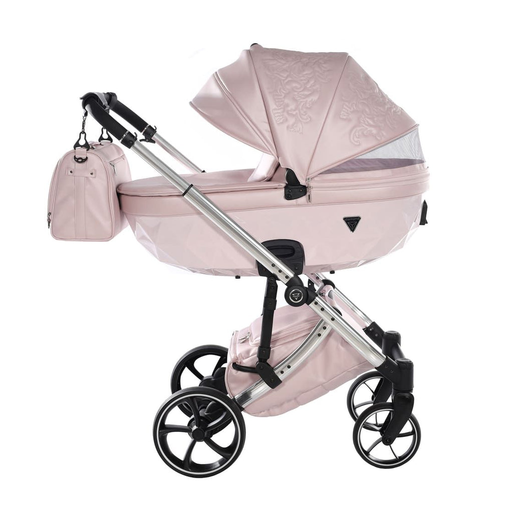 Junama Tailor 3 in 1 Ecopelle Pink/Pink Navicella Pink Telaio Chrome
