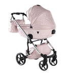 Junama Tailor 2 in 1 Ecopelle Pink/Pink Navicella Pink Telaio Chrome